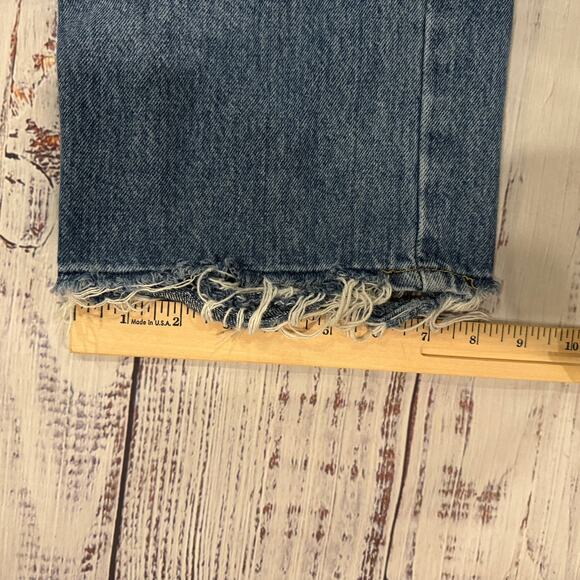 Levi’s ’94 Baggy Ripped High Rise Straight Jeans Raw Hem W31 - Picture 14 of 14